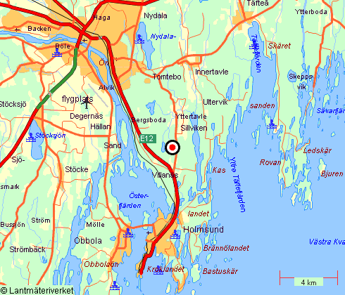 Karta för att hitta till Holmsjön